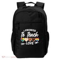 I Promise To Teach Love Diversity Equality Backpack thumb 0