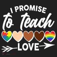 I Promise To Teach Love Diversity Equality Beanie thumb 2