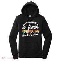 I Promise To Teach Love Diversity Equality Women's Hoodie thumb 0