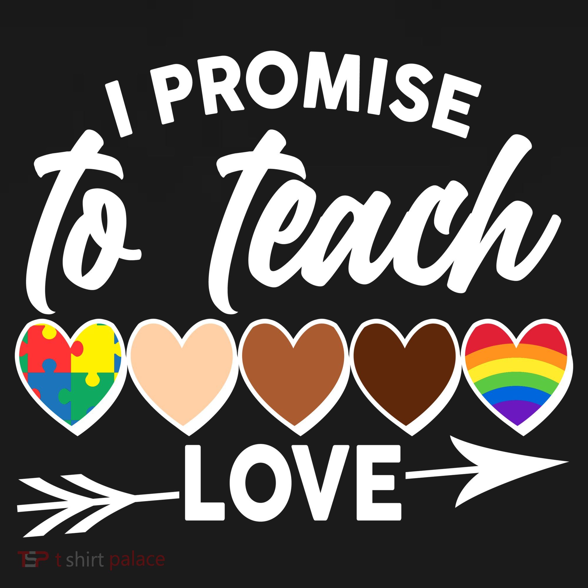 I Promise To Teach Love Diversity Equality Mousepad