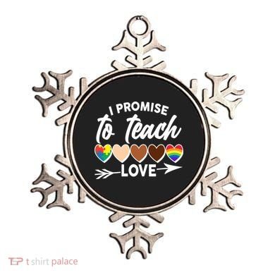 I Promise To Teach Love Diversity Equality Ornament