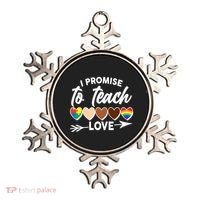 I Promise To Teach Love Diversity Equality Ornament thumb 0