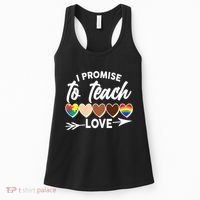 I Promise To Teach Love Diversity Equality Women's Tank Top thumb 0