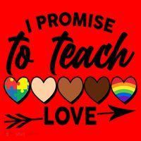 I Promise To Teach Love Diversity Equality Santa Hat thumb 1