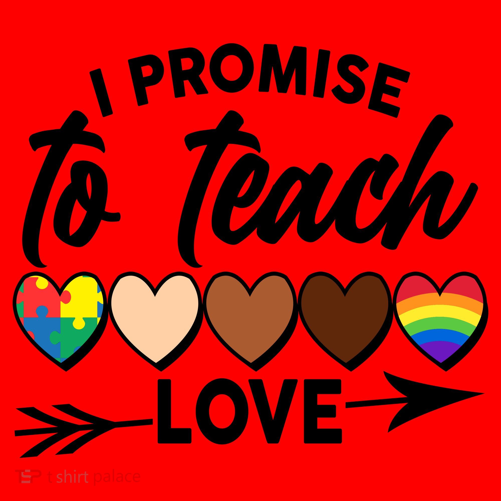 I Promise To Teach Love Diversity Equality Santa Hat
