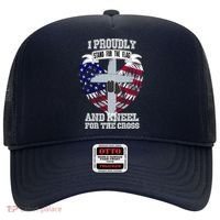 I Proudly Stand For The Flag And Kneel For The Cross Hat thumb 0