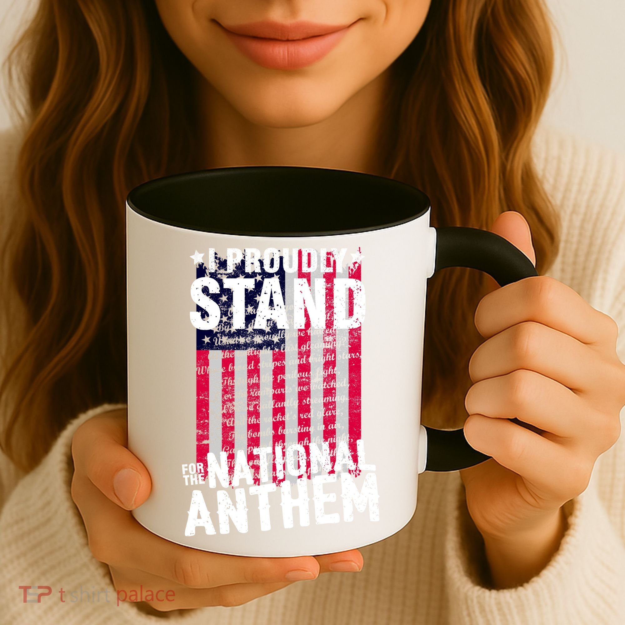 I Proudly Stand For The National Anthem Pledge Coffee Mug