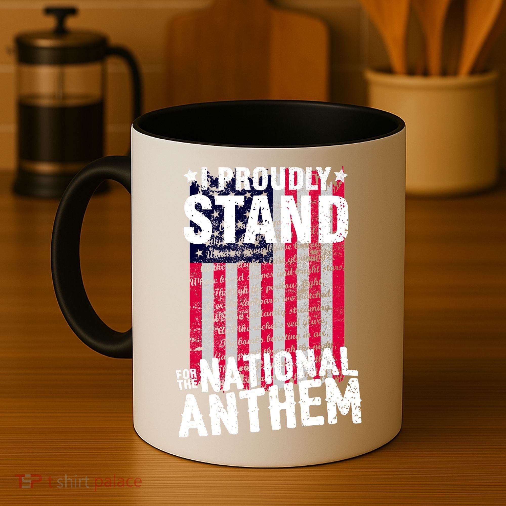 I Proudly Stand For The National Anthem Pledge Coffee Mug