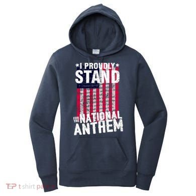 I Proudly Stand For The National Anthem Pledge Women's Hoodie
