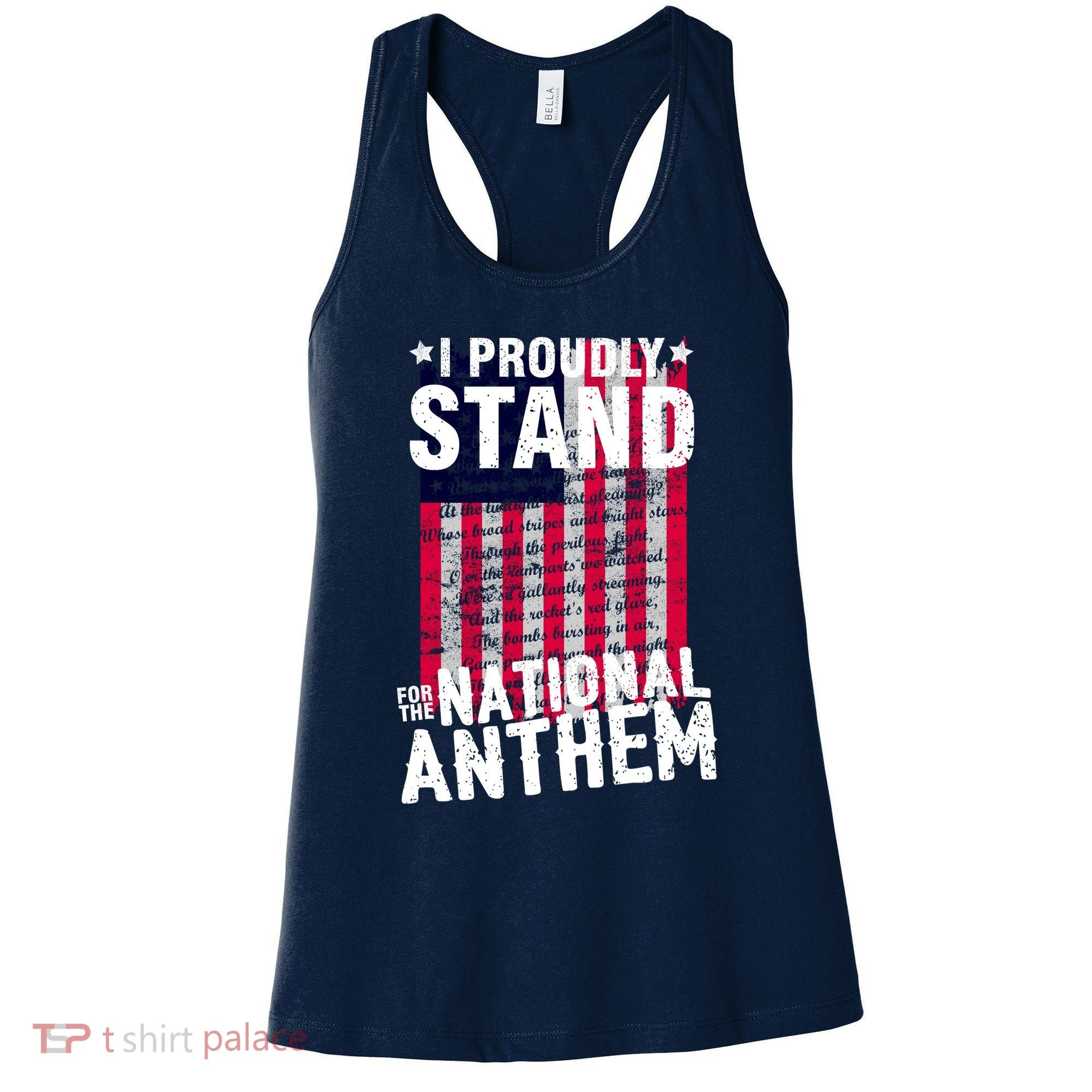 I Proudly Stand For The National Anthem Pledge Women's Tank Top