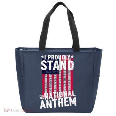 I Proudly Stand For The National Anthem Pledge Tote Bag