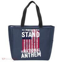 I Proudly Stand For The National Anthem Pledge Tote Bag thumb 0