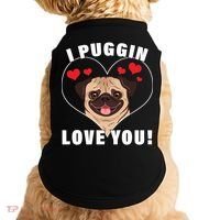 I Puggin Love You Doggie Tank thumb 0