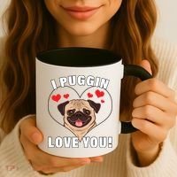 I Puggin Love You Coffee Mug thumb 3