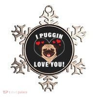 I Puggin Love You Ornament thumb 0