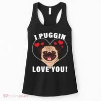 I Puggin Love You Women's Tank Top thumb 0