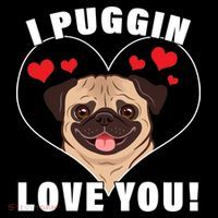 I Puggin Love You Baby Bodysuit thumb 2