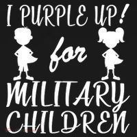 I Purple Up For Military Children Month Bucket Hat thumb 4