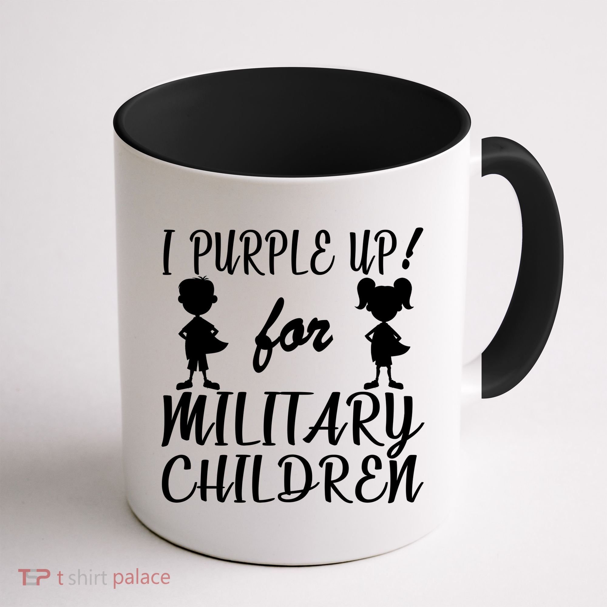 I Purple Up For Military Children Month Coffee Mug