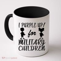 I Purple Up For Military Children Month Coffee Mug thumb 0