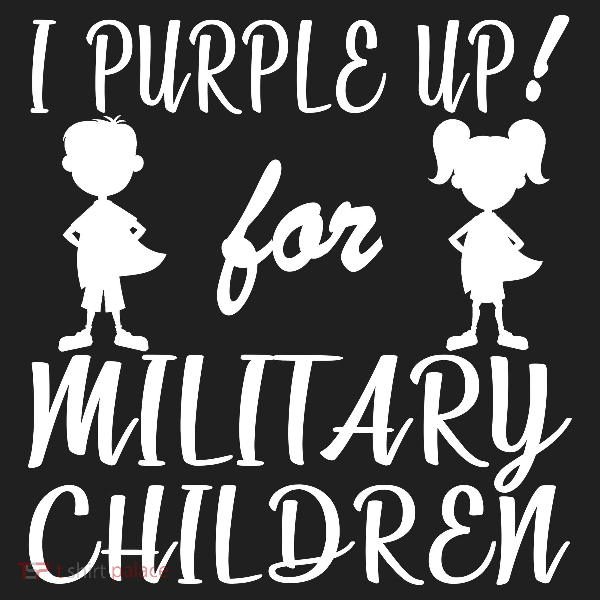 I Purple Up For Military Children Month Beanie