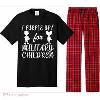 I Purple Up For Military Children Month Pajama Set thumb 0