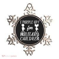 I Purple Up For Military Children Month Ornament thumb 0