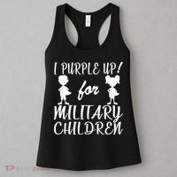 I Purple Up For Military Children Month Women's Tank Top thumb 3