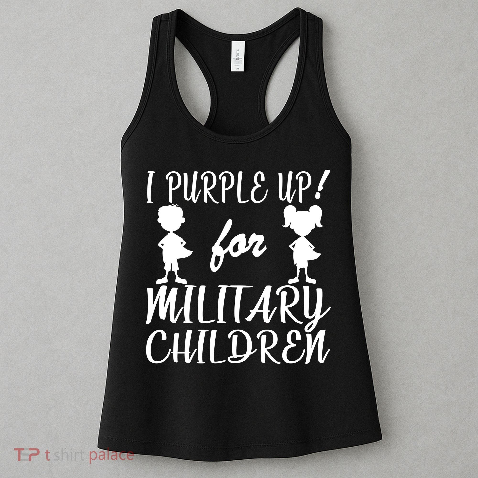 I Purple Up For Military Children Month Women's Tank Top