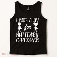 I Purple Up For Military Children Month Tank Top thumb 2