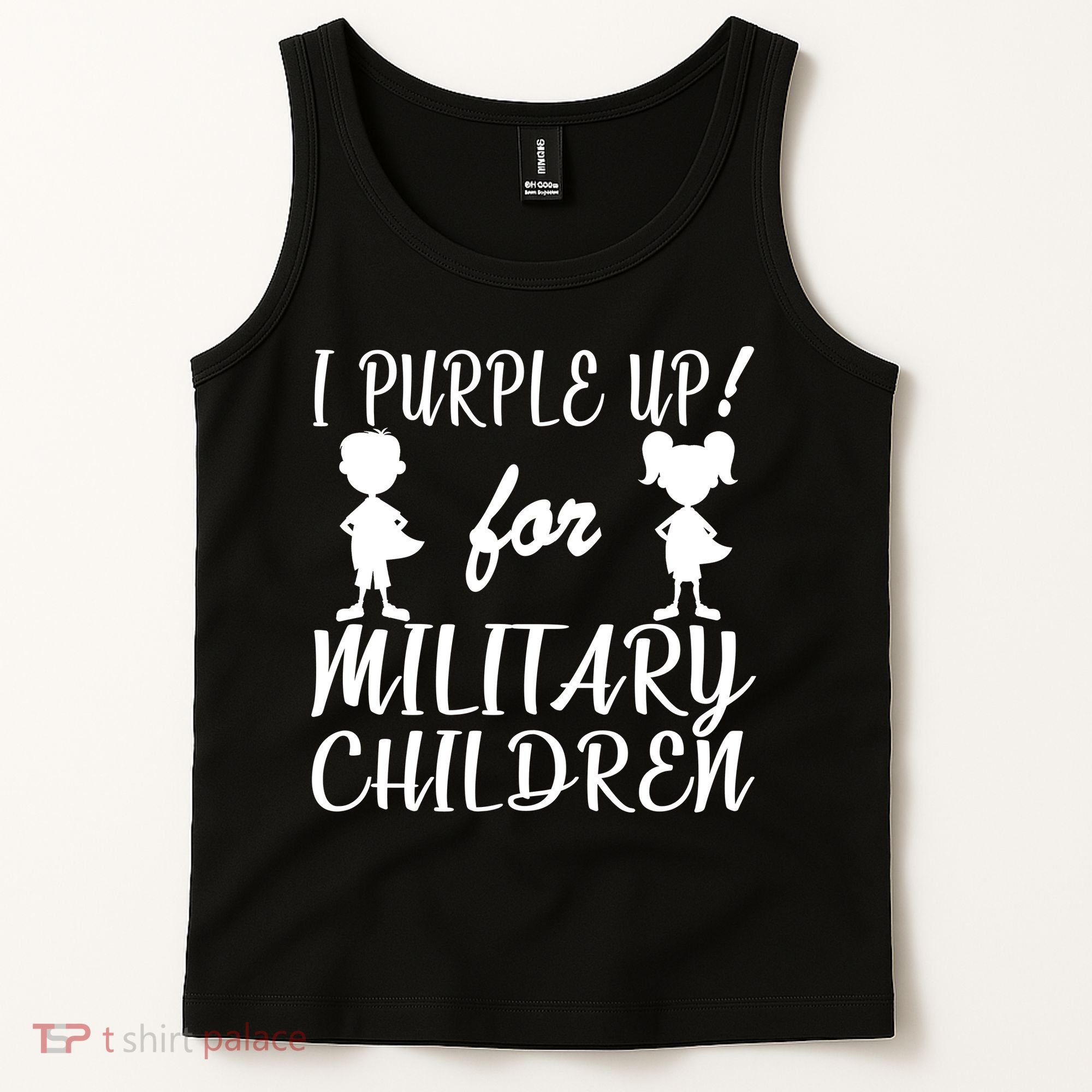 I Purple Up For Military Children Month Tank Top