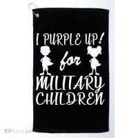 I Purple Up For Military Children Month Golf Towel thumb 0
