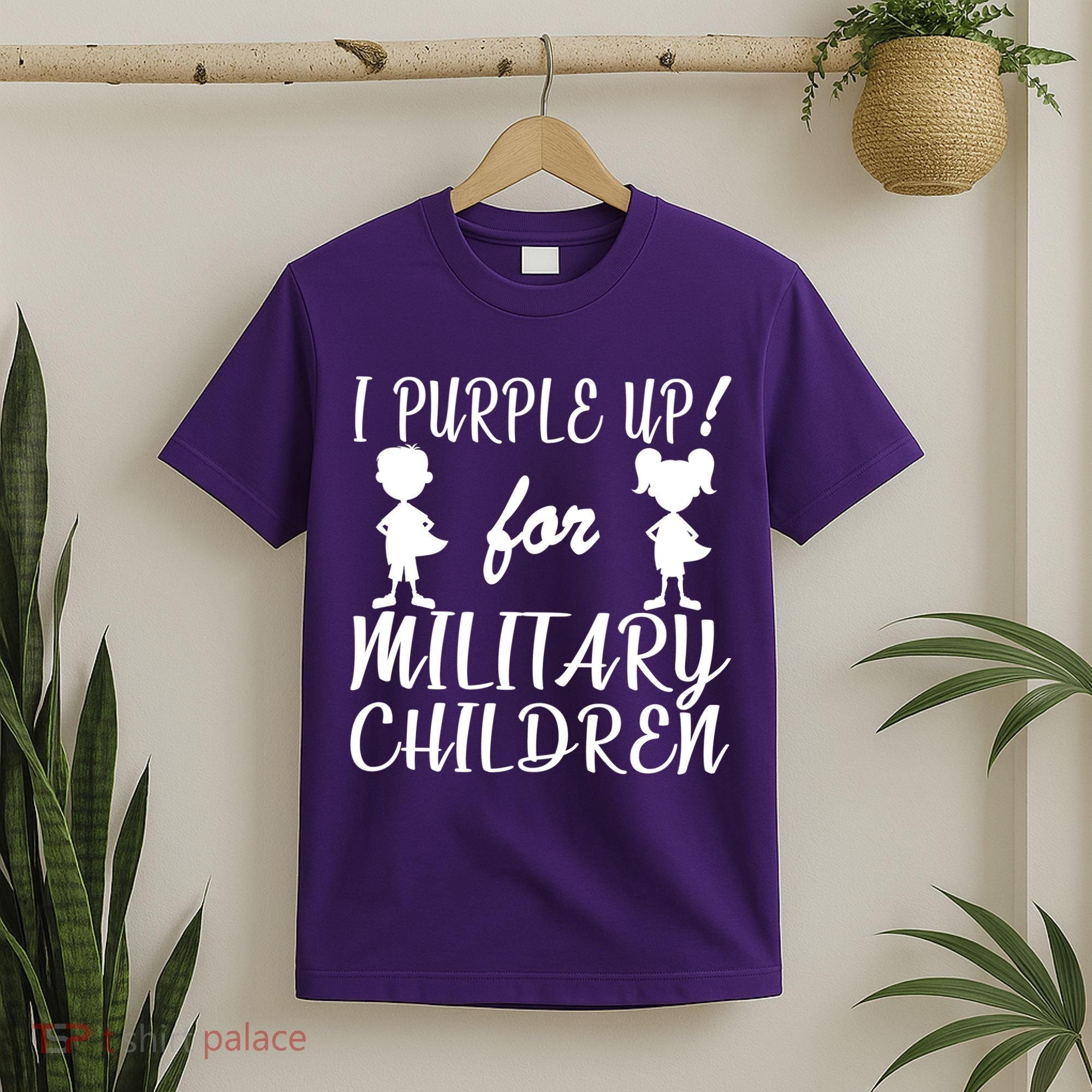 I Purple Up For Military Children Month T-Shirt