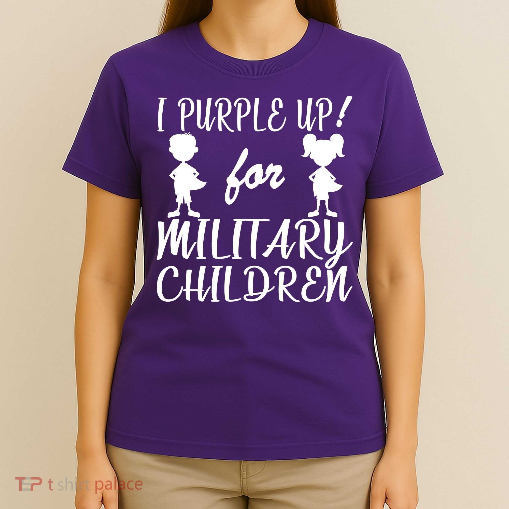I Purple Up For Military Children Month T-Shirt