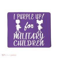 I Purple Up For Military Children Month Mousepad thumb 0
