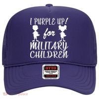 I Purple Up For Military Children Month Hat thumb 0