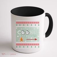 I Put A Cookie In That Oven Ugly Christmas Sweater Coffee Mug thumb 1