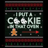 I Put A Cookie In That Oven Ugly Christmas Sweater Women's Hoodie thumb 2