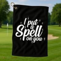I Put A Spell On You Golf Towel thumb 1