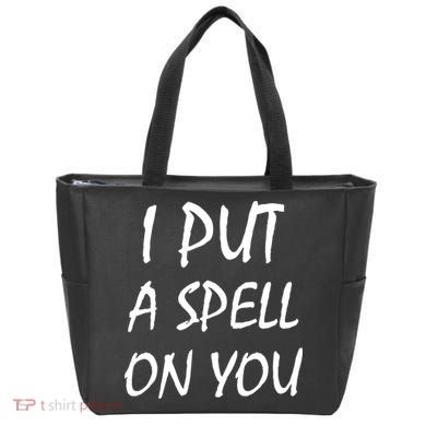 I Put A Spell On You Funny Witch Tote Bag