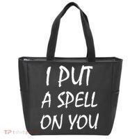 I Put A Spell On You Funny Witch Tote Bag thumb 0