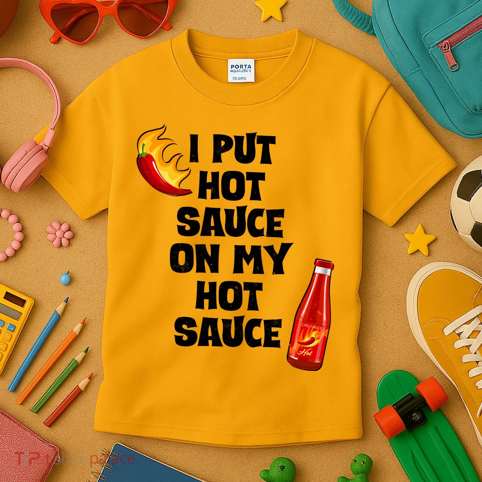I Put Hot Sauce On My Hot Sauce Kids T-Shirt