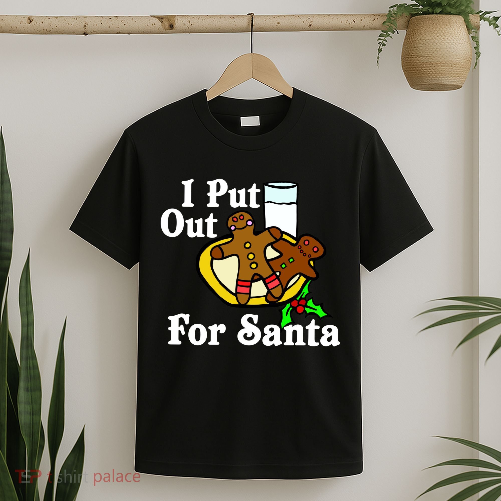 I Put Out For Santa Cookies and Milk T-Shirt