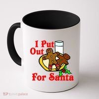 I Put Out For Santa Cookies and Milk Coffee Mug thumb 0