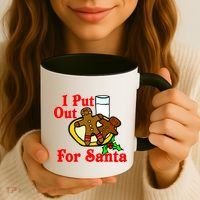 I Put Out For Santa Cookies and Milk Coffee Mug thumb 3