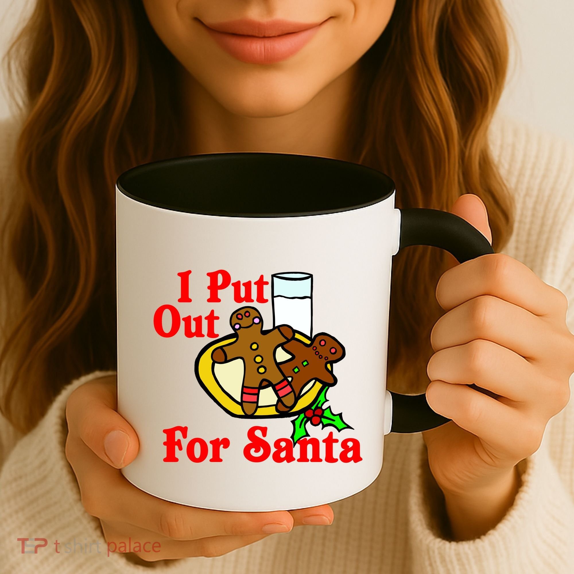 I Put Out For Santa Cookies and Milk Coffee Mug
