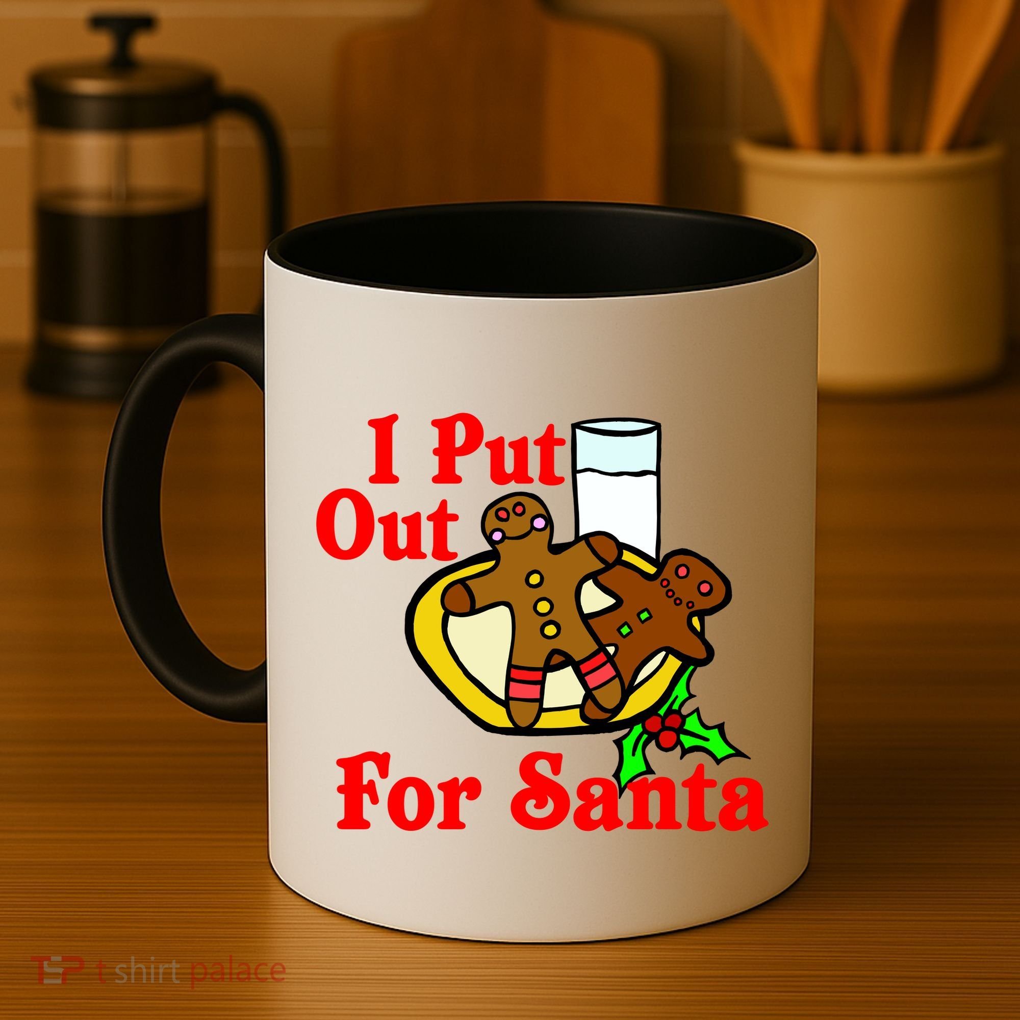 I Put Out For Santa Cookies and Milk Coffee Mug