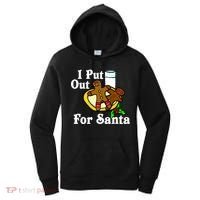 I Put Out For Santa Cookies and Milk Women's Hoodie thumb 0