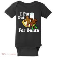 I Put Out For Santa Cookies and Milk Baby Bodysuit thumb 0