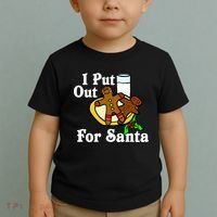 I Put Out For Santa Cookies and Milk Toddler T-Shirt thumb 2